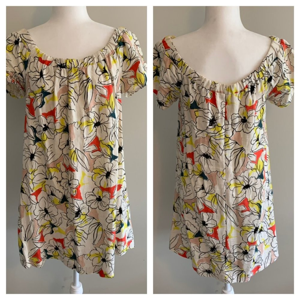 ASTR The Label Linen Floral Dress